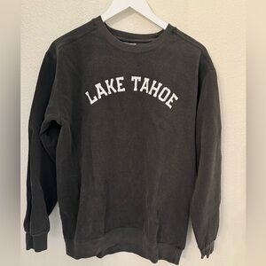 Lake Tahoe Comfort Colors Crewneck Sweatshirt, New w/o Tags Vintage Grunge Style